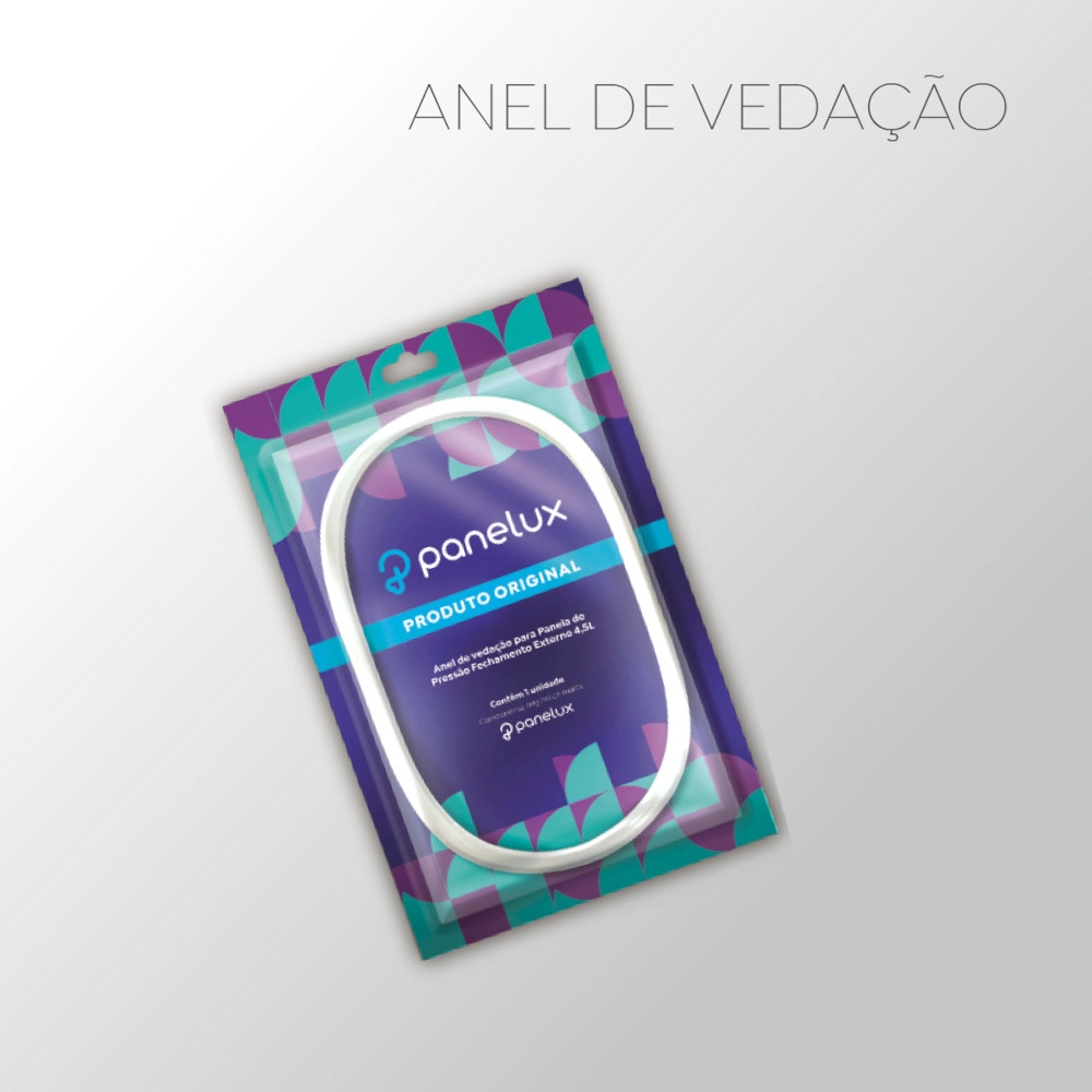 Anel de Vedação para Panela de Pressão 3L, 4L e 4,5L Fechamento Externo Panelux