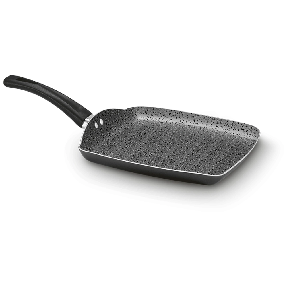 Frigideira Grill Antiaderente Grafite 24 cm Premium Stone Panelux