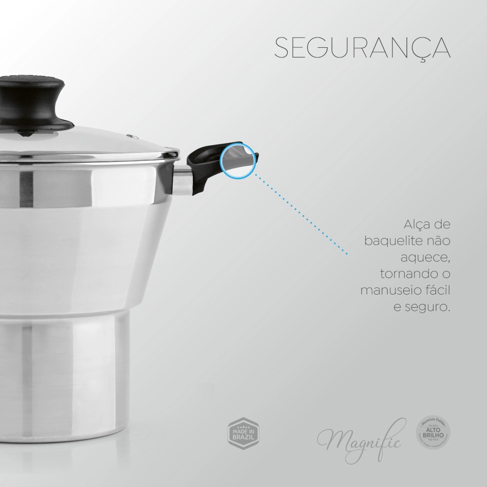 Cuscuzeira Cônica Polida 18 cm Magnific Panelux