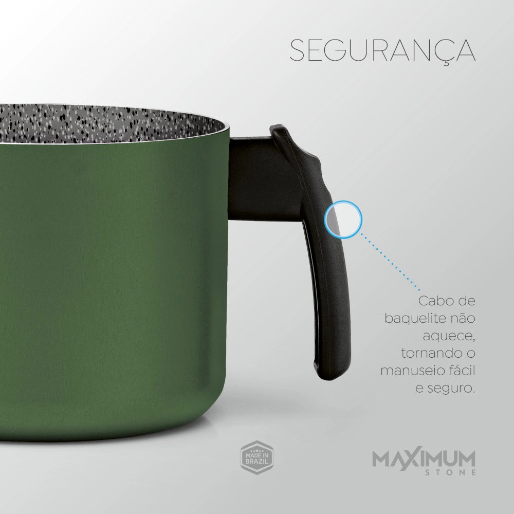 Leiteira Antiaderente Verde 14 cm Maximum Panelux