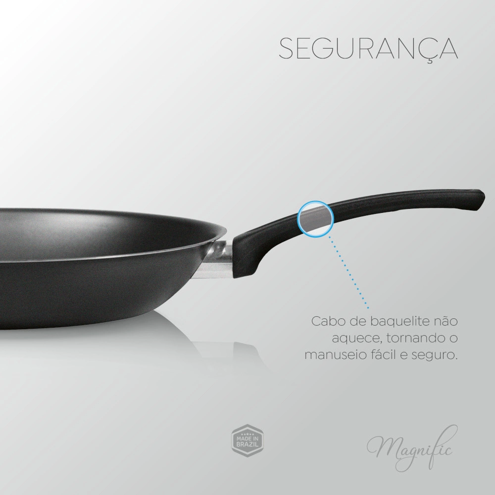 Frigideira Francesa Antiaderente Grafite 28 cm Magnific Panelux