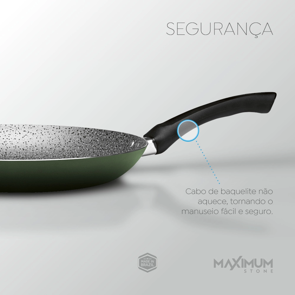 Frigideira Francesa Antiaderente Verde 22 cm Maximum Panelux