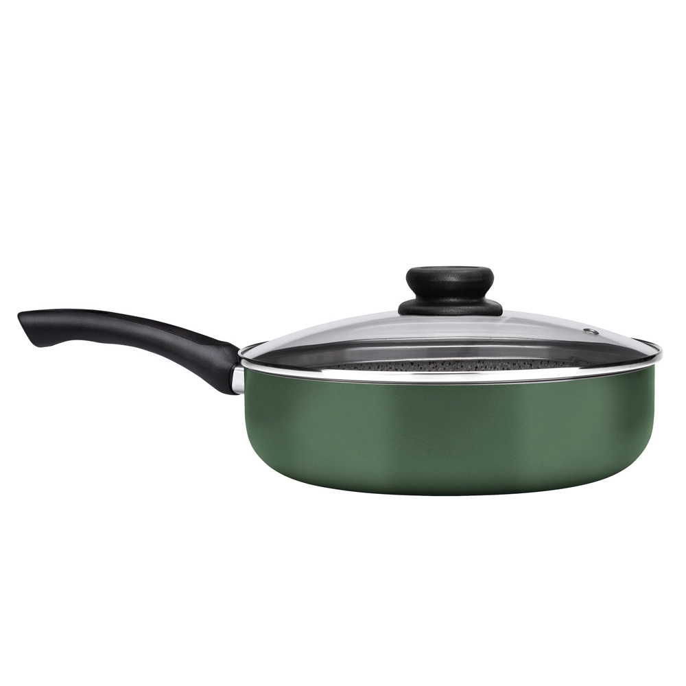 Frigideira Funda com Tampa Verde 22 cm Maximum Stone Panelux