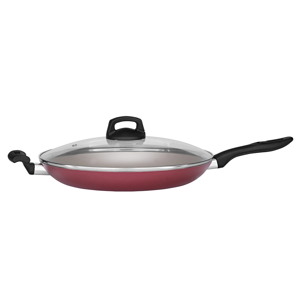 Frigideira Francesa Antiaderente com Tampa Ø32 cm Cereja – Linha Panelux