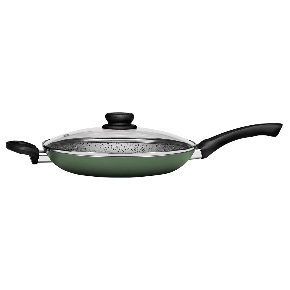 Frigideira Francesa  Antiaderente Verde Maximum Stone 28cm com Tampa