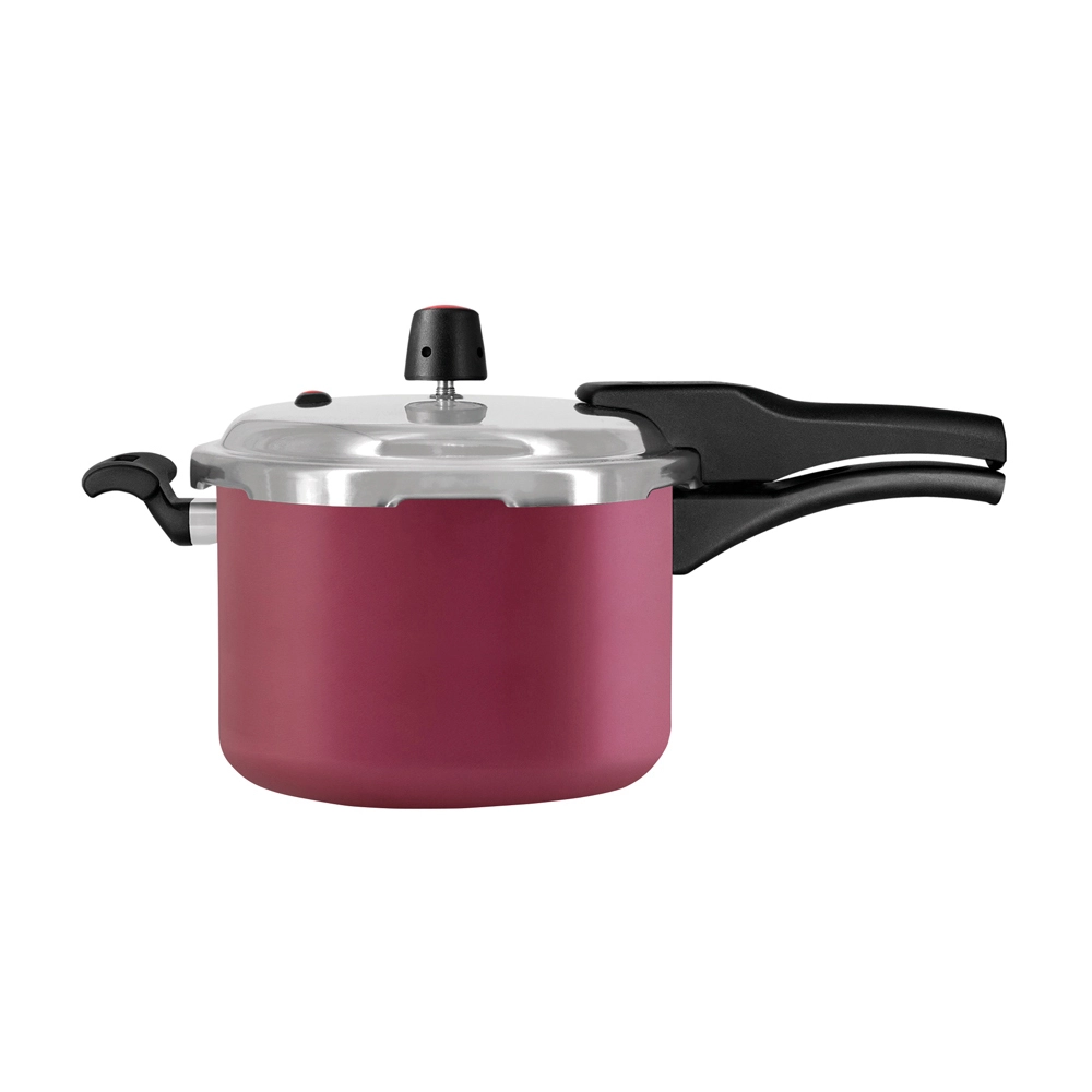 Panela de Pressão  Antiaderente Fechamento Externo Cereja Premium 4.5L