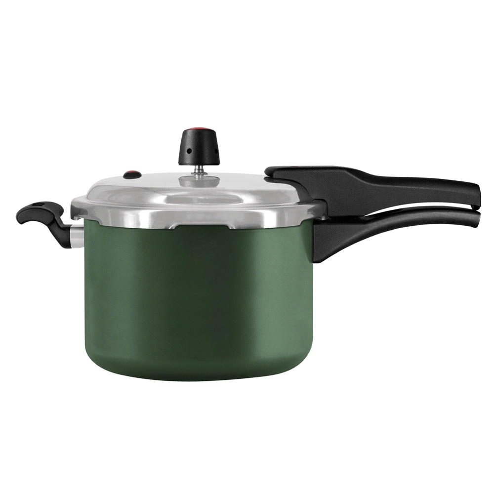 Panela de Pressão Antiadrente Verde Premium 4.5L Fechamento Externo