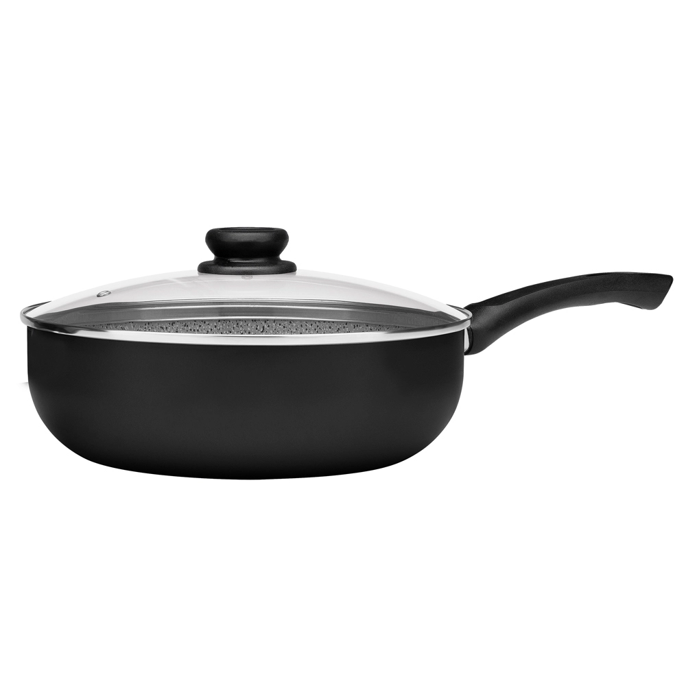 Wok  Antiaderente Preto Maximum Stone 24cm