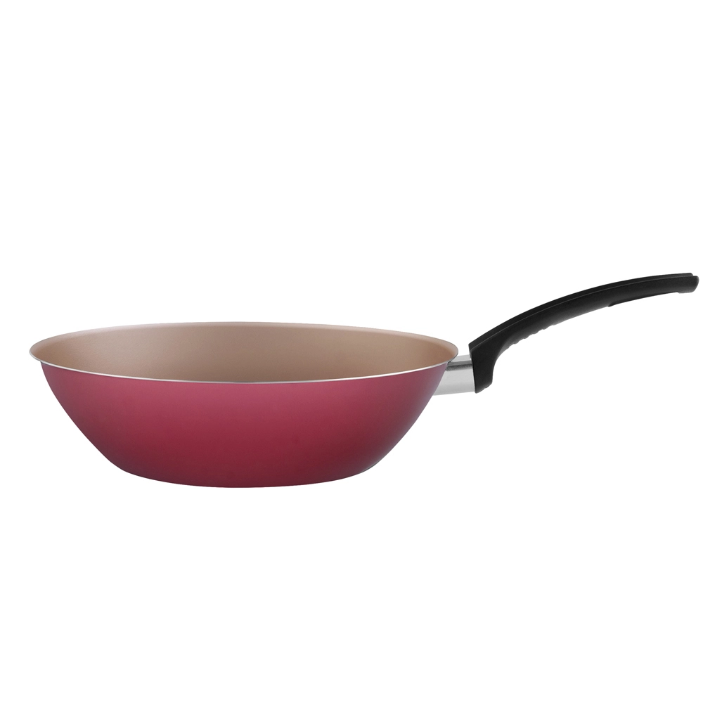 Wok em Aumínio Antiaderente Cereja Magnific 24cm