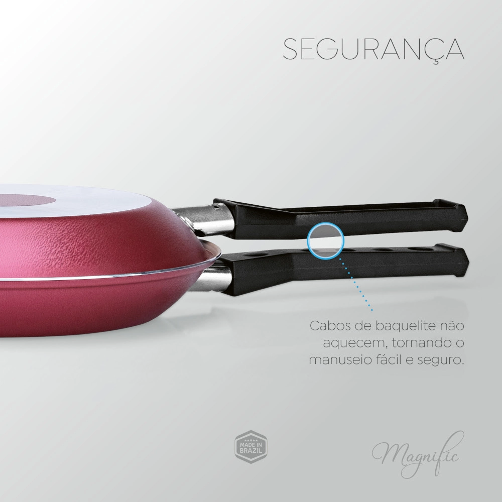 Omeleteira Antiaderente Cereja 20 cm Magnific Panelux