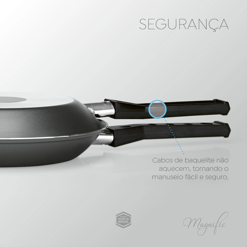 Omeleteira Antiaderente Grafite 20 cm Magnific Panelux