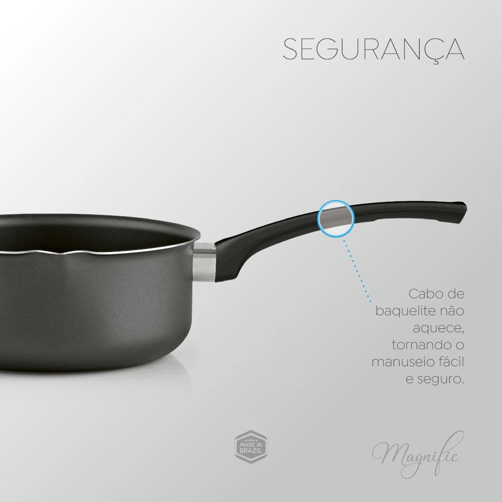 Papeiro Antiaderente Grafite 16 cm Magnific Panelux
