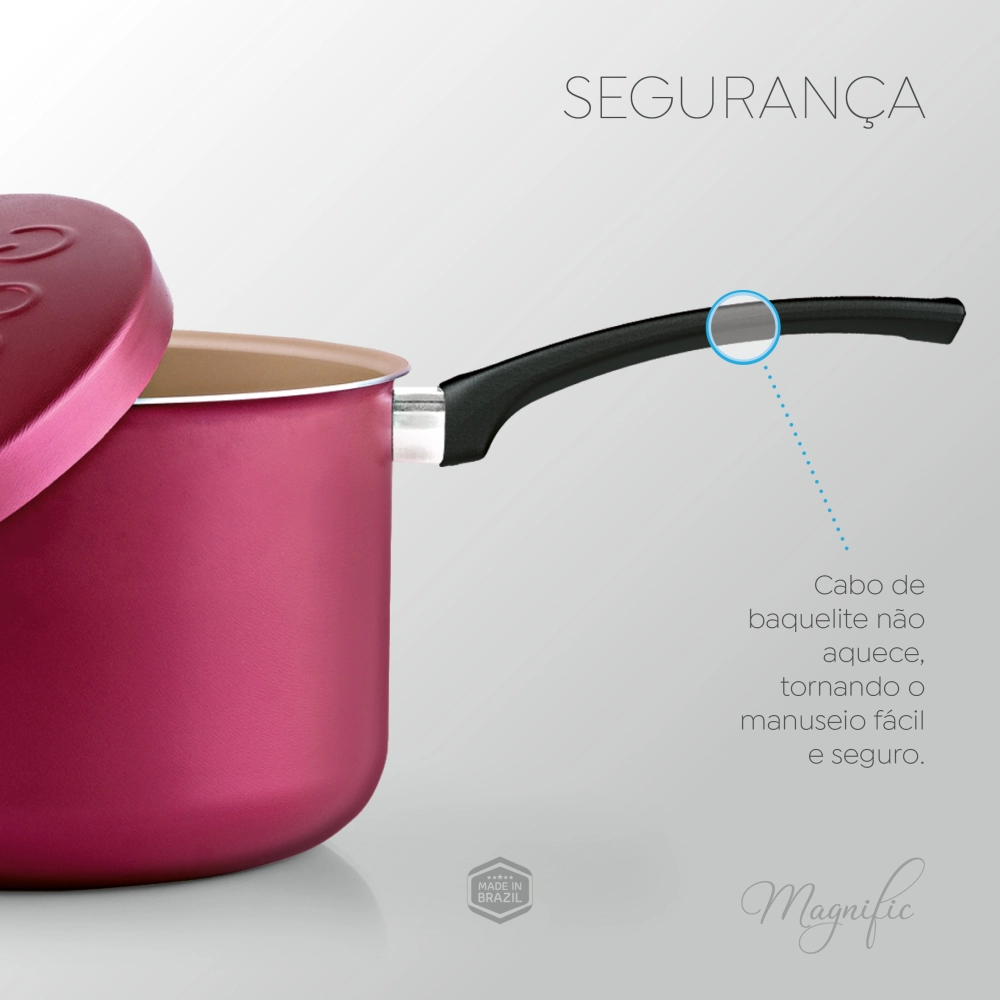 Pipoqueira Antiaderente Cereja 20 cm Magnific Panelux